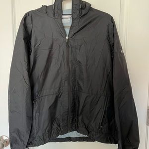 Columbia black rain jacket size XL unisex